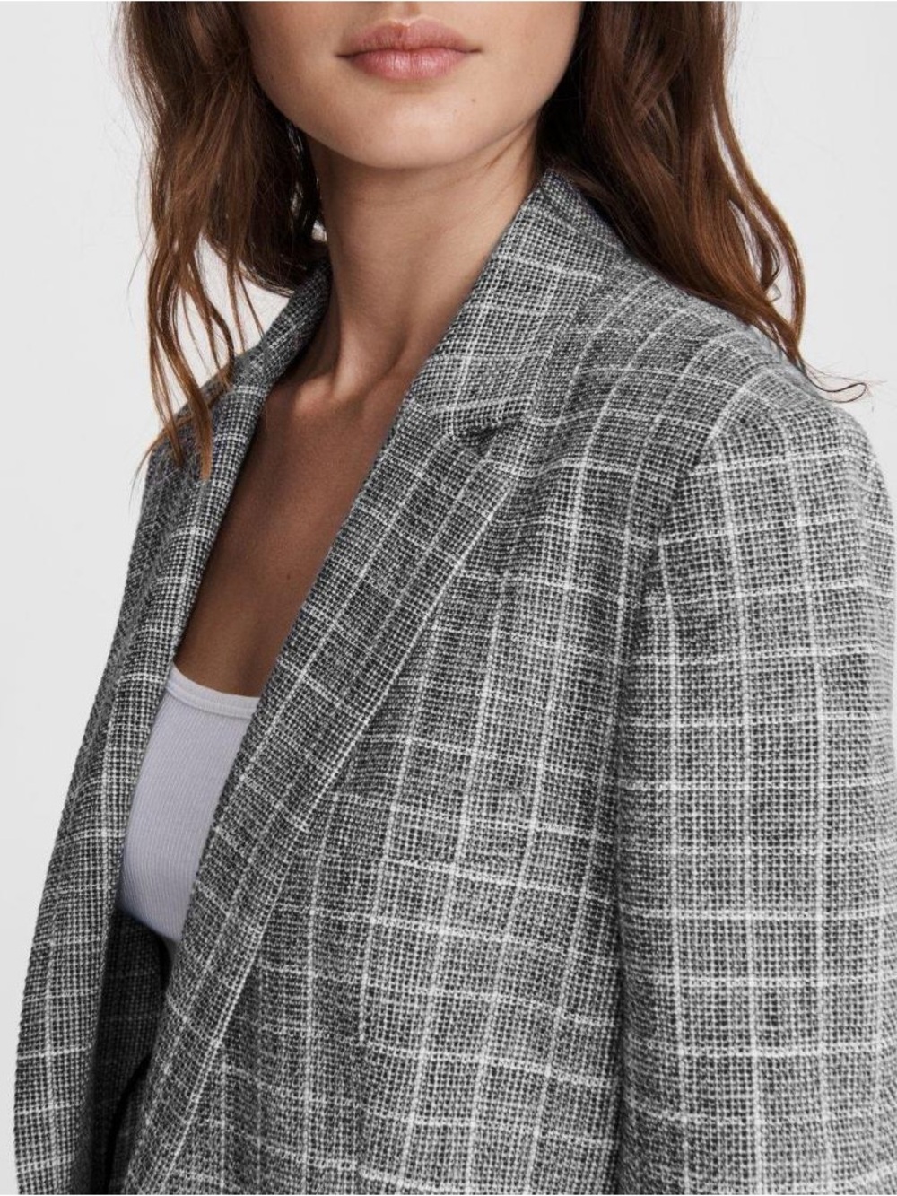 Rag & Bone grey check deconstructed check ames blazer (missing size) - Picture 2 of 16